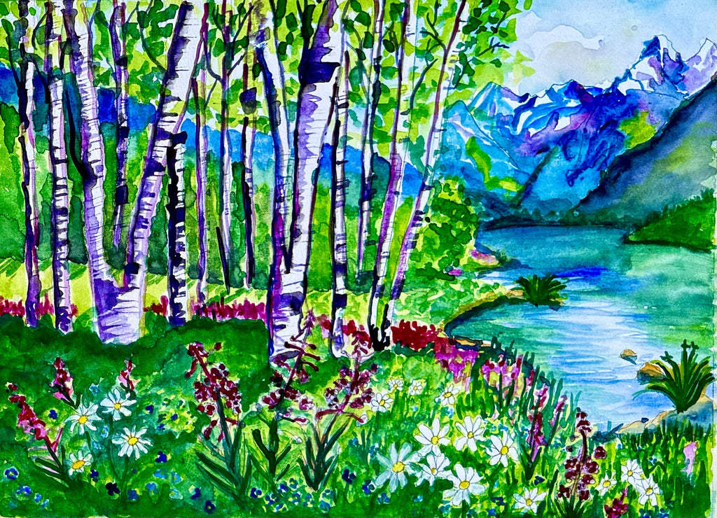Hebgen Lake — Original Watercolor Painting