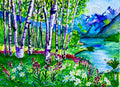 Hebgen Lake — Original Watercolor Painting