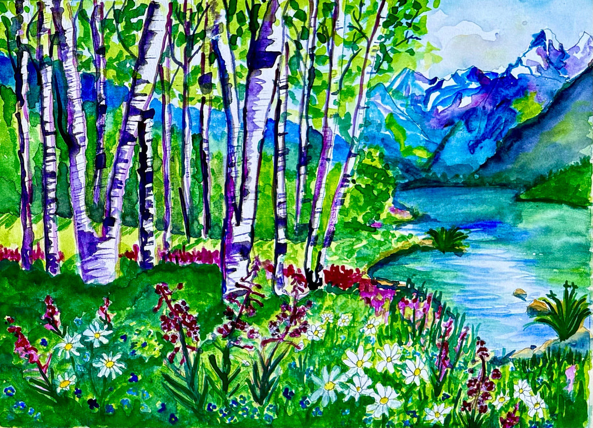 Hebgen Lake — Original Watercolor Painting