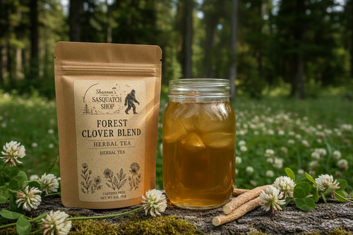Forest Clover iced tea packaging