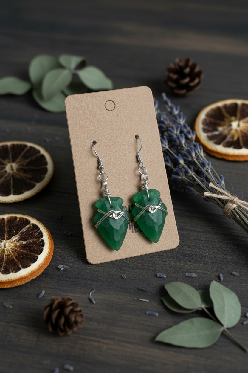 Green Glass Silver