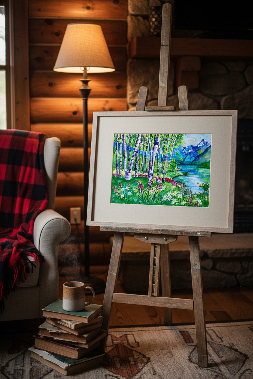 Hebgen Lake - Cabin Easel